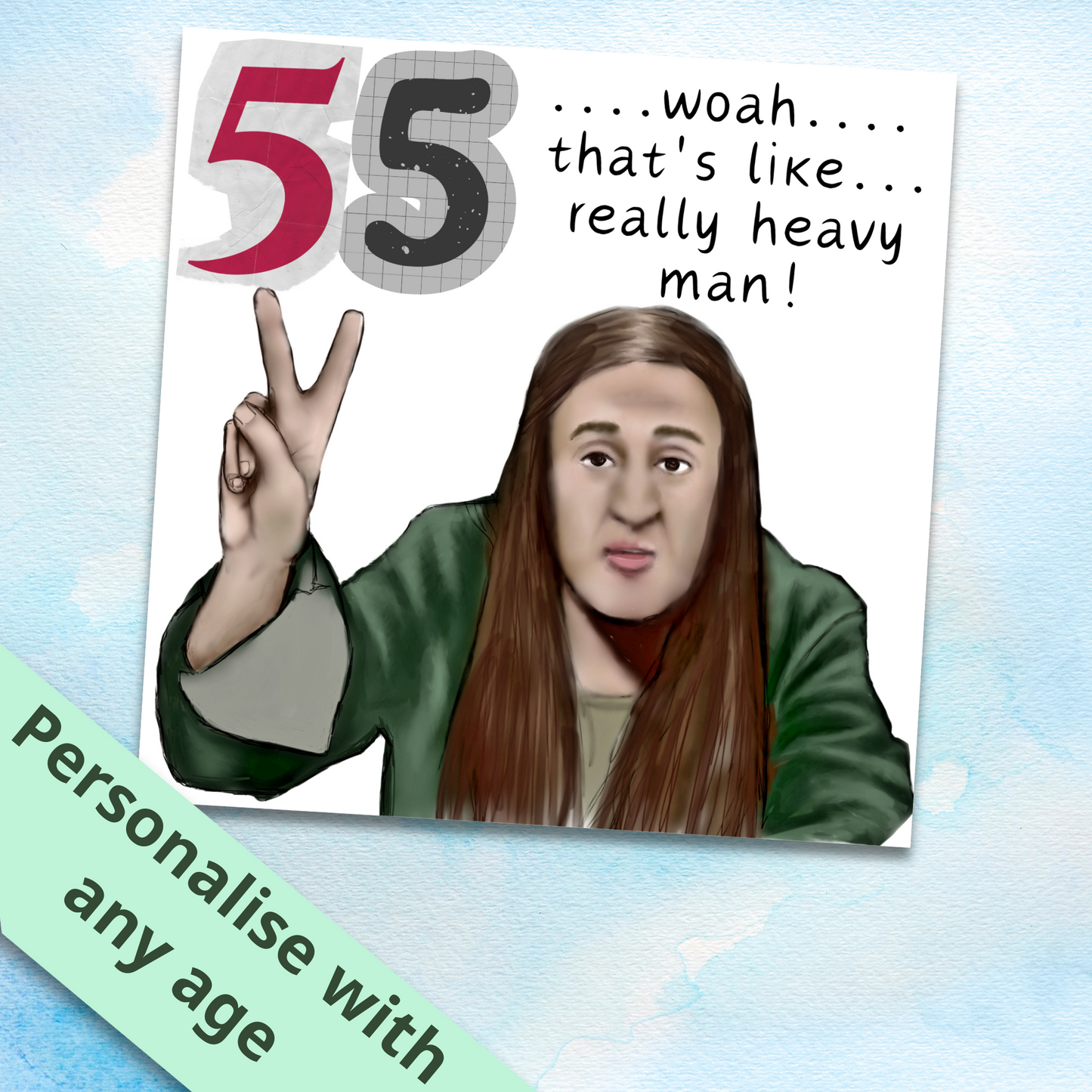 The Young Ones Personalised Age Birthday Card - Neil