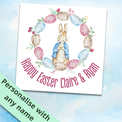 Personalised Easter Bunny Card