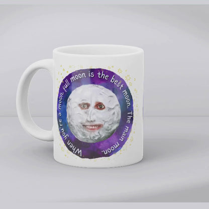 The Mighty Boosh Mug, Moon Mug, Noel Fielding Surreal British Comedy