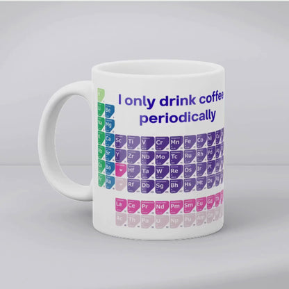 Personalised Periodic Table Mug, Chemistry Gift, Multi Colour Options