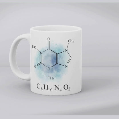 Caffeine Formula Mug, Chemistry Gift, Multi Colour Options
