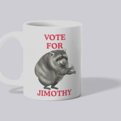 Jimothy Raccoon Mug, Seattle Viral Raccoon, Funny Meme Mug