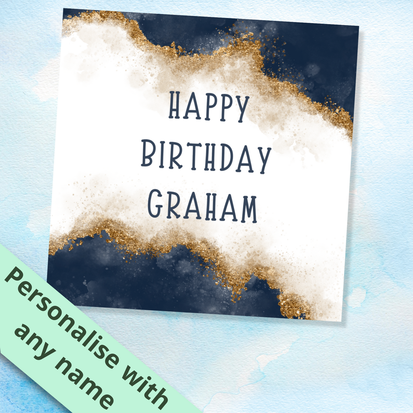 Personalised Happy Birthday Card