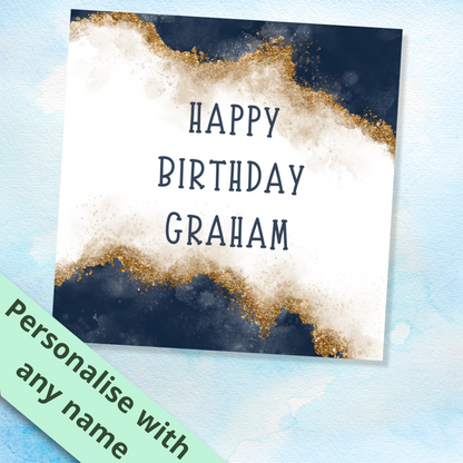 Personalised Happy Birthday Card