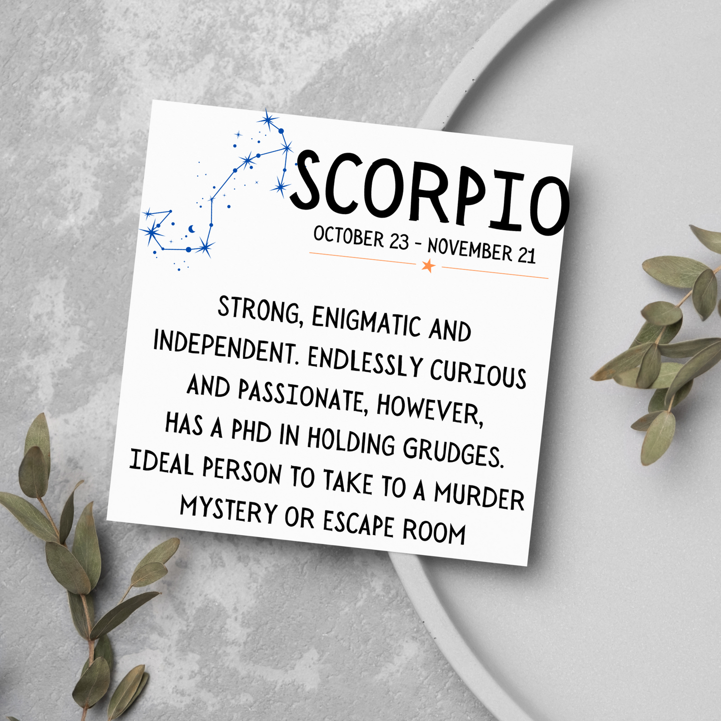 scorpio card